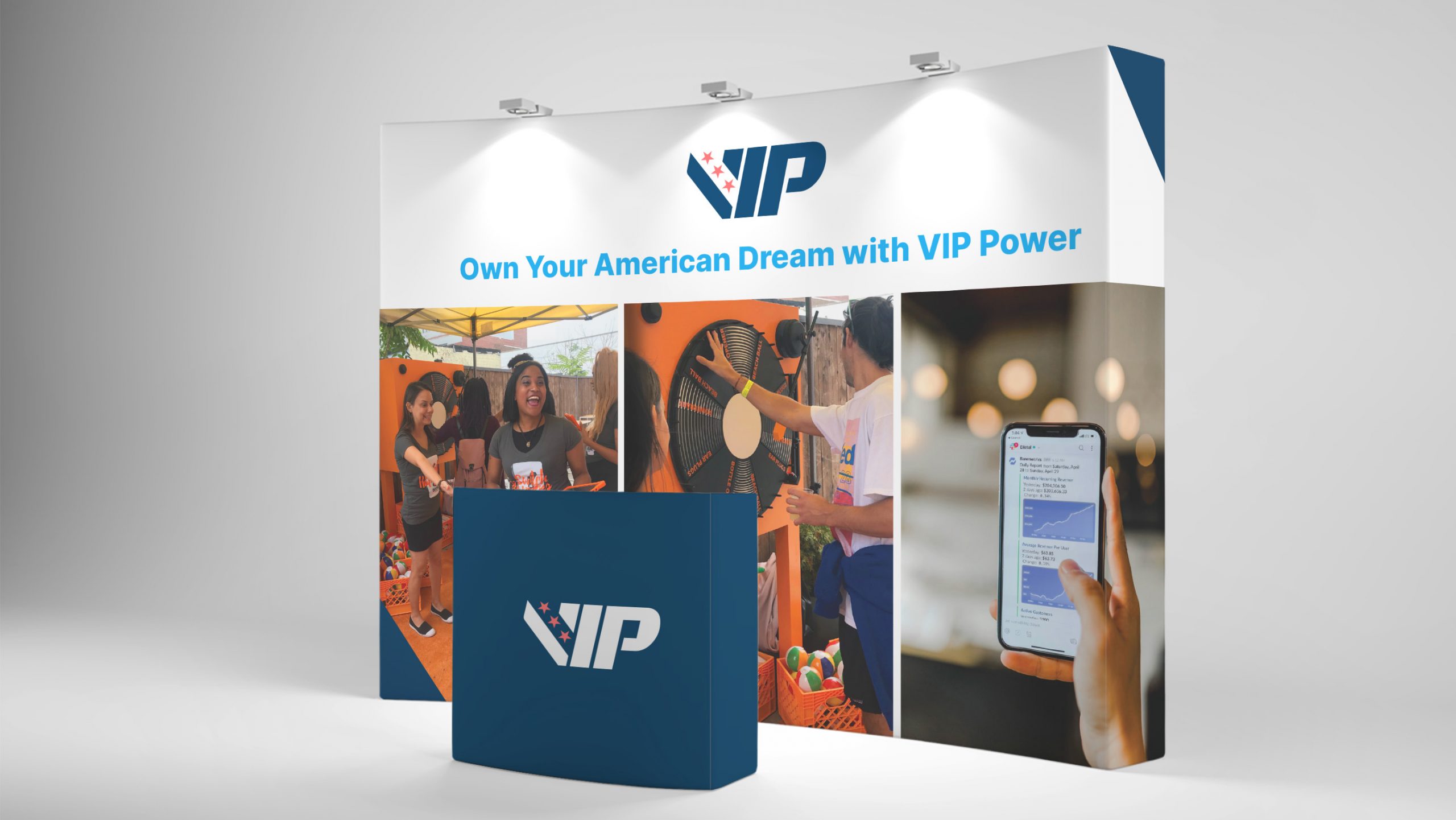 VIP Wireless Tradeshow Backdrop